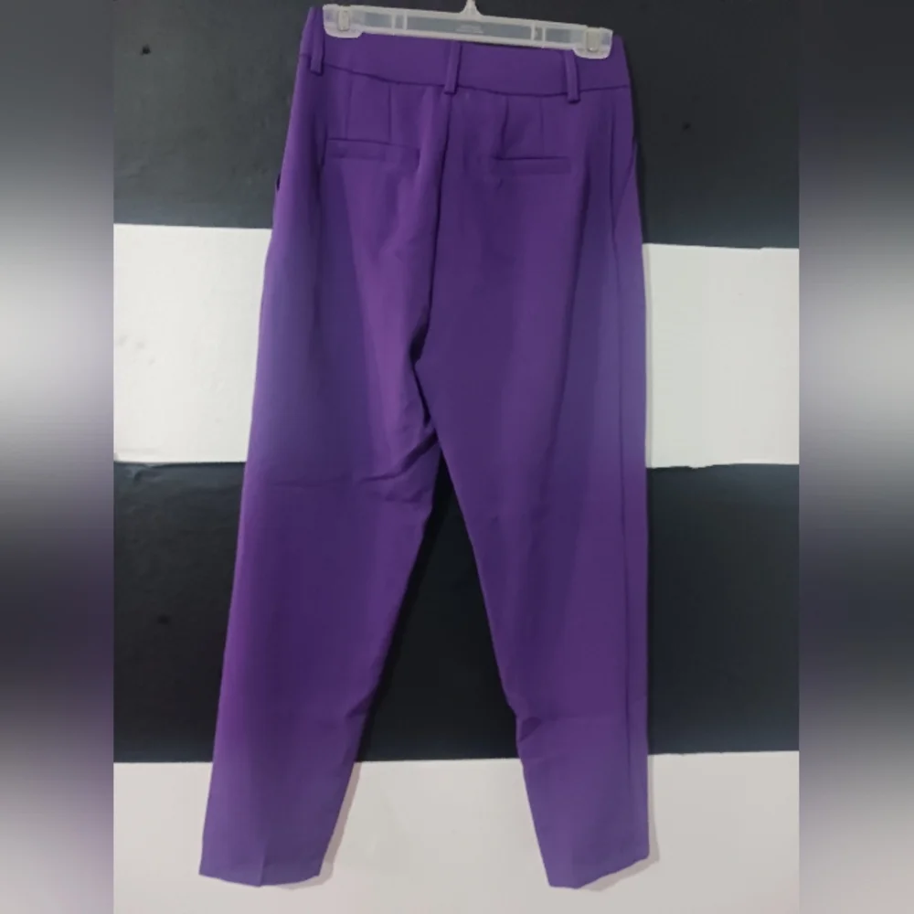 SHEIN Women Purple Belted Trouser Pant